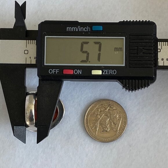 BARSE Sterling Silver 925 Thai Large 1.22" Oval Red Sponge Coral Ring Sz 6.75 - Picture 16 of 16